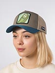 Бейсболка CAPSLAB арт. CL/REM5/1/CT/RMV Rick and Morty Pickle Rick (оливковый / синий)